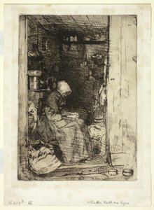 Die Alte mit Lumpen (La Vieille aux Loques) von James Abbott McNeill Whistler