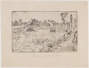 Landschaft mit Pferden von James Abbott McNeill Whistler