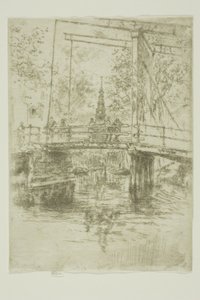 Kleine Zugbrücke, Amsterdam von James Abbott McNeill Whistler