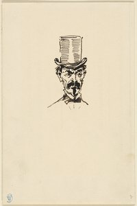 Mann mit Zylinder von James McNeill Whistler