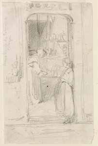 Kürbishändler in Köln von James Abbott McNeill Whistler