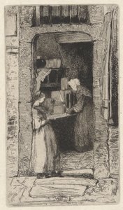 Senffrau, eine von zwölf Radierungen aus der Natur von James Abbott McNeill Whistler