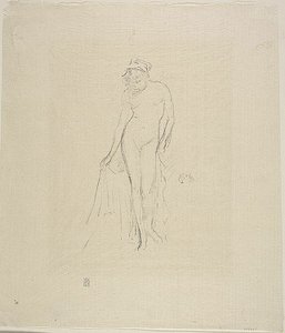 Nacktes Modell, stehend von James Abbott McNeill Whistler