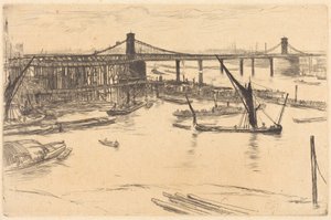 Alte Hungerford-Brücke von James McNeill Whistler