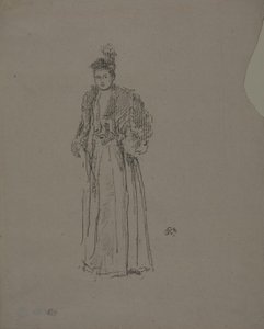 Porträtstudie: Miss Charlotte R. Williams von James Abbott McNeill Whistler