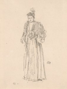 Porträtstudie: Miss Charlotte R. Williams von James Abbott McNeill Whistler
