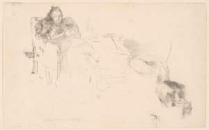 Porträtstudie: Mrs. Philip, Nr. 4 von James Abbott McNeill Whistler