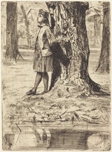 Seymour steht unter einem Baum von James McNeill Whistler
