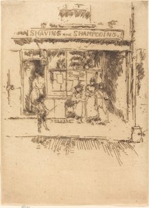 Rasieren und Shampoonieren von James Abbott McNeill Whistler