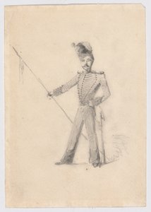 Soldat mit Lanze von James Abbott McNeill Whistler