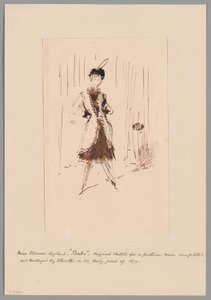 Studie für "Das blaue Mädchen: Porträt von Miss Elinor Leyland"
