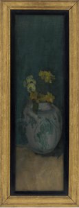 Das blaue Mädchen (Fragment): Gelb und Blau von James Abbott McNeill Whistler