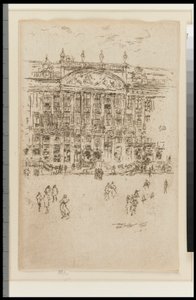 Die Kirche - Brüssel (Anbetung) von James Abbott McNeill Whistler
