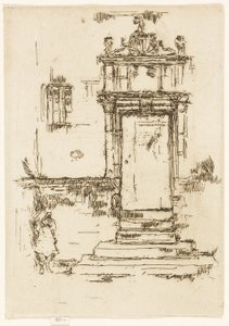 Die Tür der Kapelle, Montrésor von James Abbott McNeill Whistler