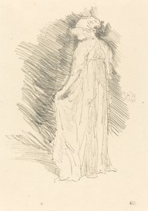 Die drapierte Figur, Rückansicht von James Abbott McNeill Whistler