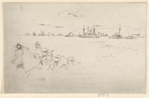 Die Flotte: Monitore, aus dem Jubiläumssatz von James Abbott McNeill Whistler