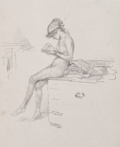 Das kleine nackte Modell beim Lesen von James McNeill Whistler