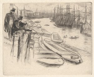 Der kleine Teich, aus dem Thames-Set (Eine Serie von sechzehn Radierungen von Szenen an der Themse und anderen Motiven)