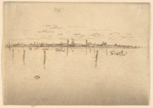 Das kleine Venedig, aus dem ersten Venedig-Set (Venedig, eine Serie von zwölf Radierungen)