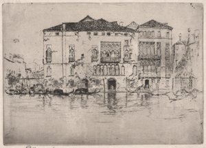 Die Paläste, aus der ersten Venedig-Serie von James Abbott McNeill Whistler