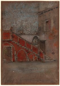 Die Treppe: Notiz in Rot von James Abbott McNeill Whistler