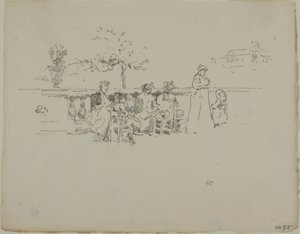 Die Terrasse, Luxemburg von James Abbott McNeill Whistler