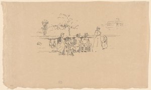 Die Terrasse, Luxemburg von James Abbott McNeill Whistler