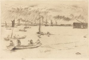 Die Themse in Richtung Erith von James McNeill Whistler