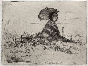 Zwölf Radierungen aus der Natur: En Plein Soleil von James McNeill Whistler