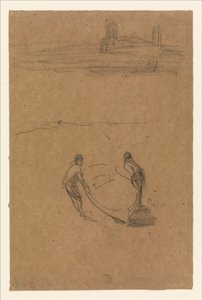 Zwei Männer und ein Boot von James McNeill Whistler