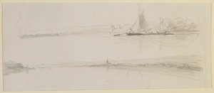Zwei Szenen an einem Fluss von James Abbott McNeill Whistler
