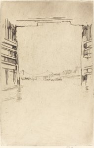 Unter der alten Battersea-Brücke von James Abbott McNeill Whistler