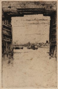 Unter der alten Battersea-Brücke von James Abbott McNeill Whistler