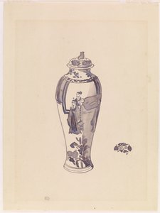 Vase mit leicht gewölbtem Körper