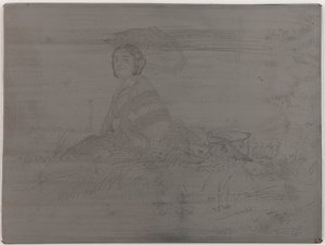 En Plein Soleil. Unstornierte Platte aus Zwölf Radierungen aus der Natur (Das französische Set) von James Abbott McNeill Whistler