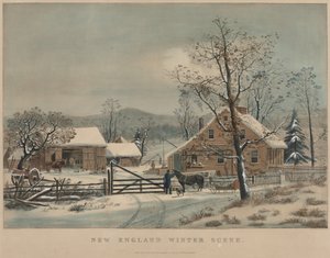 Neuengland-Winterszene, 1861