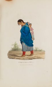 Eine Chippeway-Frau und Kind, aus Das Aboriginal Portfolio