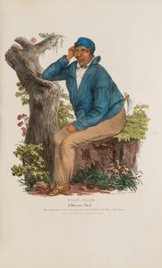 BILLY SHANE; Ein Shawnee-Häuptling, aus Das Aboriginal Portfolio von James Otto Lewis