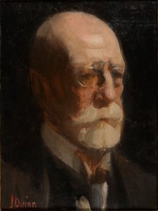 Porträt eines Mannes mit Bart von James Peter Quinn