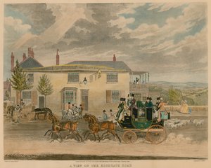 Ein Blick auf die Highgate Road von James Pollard