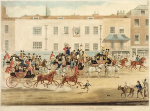 Nordland-Posten am Peakcock, Islington, 1838 von James Pollard