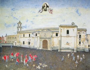 Politischer Protest, das Kloster von Sor Juana de la Cruz (1648-95), 2001 von James Reeve