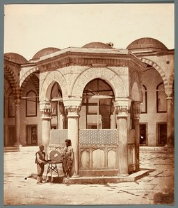 "Fontaine dans la Cour de Sultan Achmet" [Istanbul. Fontäne des Sultans Ahmed ?] von James Robertson