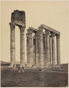 Tempel des Jupiter Olympius, um 1853 von James Robertson
