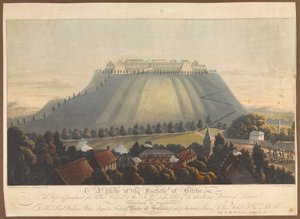 Ein Blick auf die Festung von Bitche. Ein Straflager für britische Kriegsgefangene, 1799