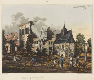 Innenansicht von Hougoumont, aus 