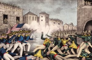 Schlacht von Monterrey. Mexikanisch-Amerikanischer Krieg.