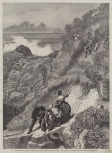 Das Sammeln der Herden, eine Szene an der walisischen Küste von James Sant