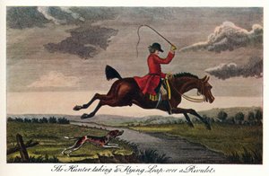 Der Jäger springt über einen Bach, um 1740, 1922 von James Seymour