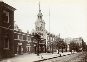 Independence Hall, Chestnut Street, Südseite zwischen 5. und 6. Straße, 1898